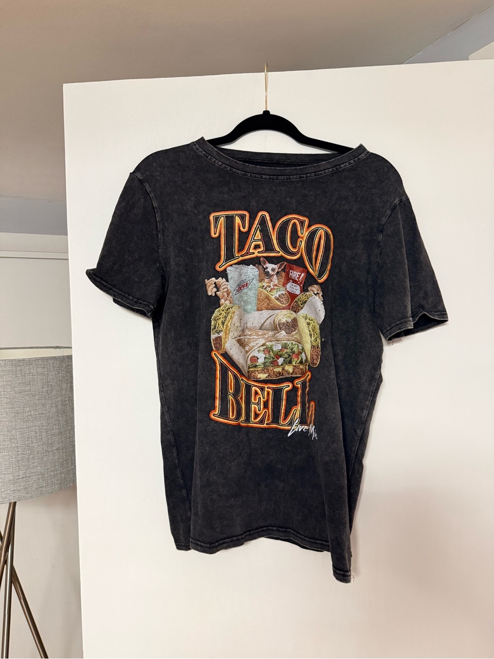 Taco Bell unbranded Washed Black Tee